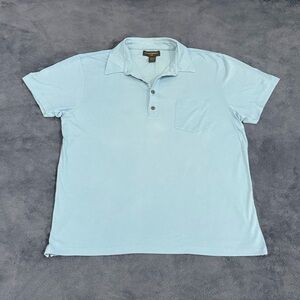 Banana Republic Factory Blue Classic Polo Shirt